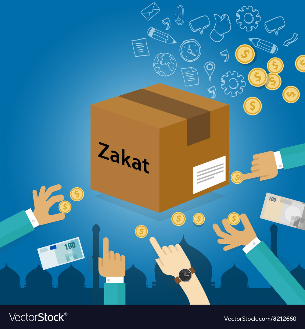 zakat-giving-money-to-the-poor-islam-concept-vector-image