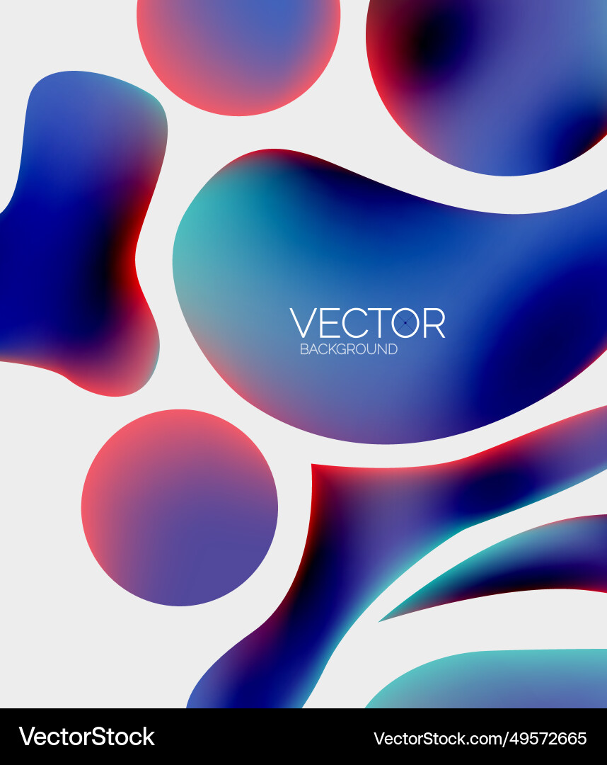Abstract liquid bubble background Royalty Free Vector Image