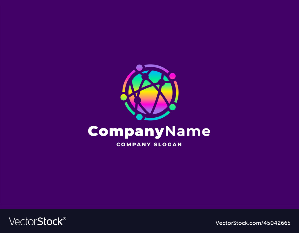 Global vision logo Royalty Free Vector Image - VectorStock