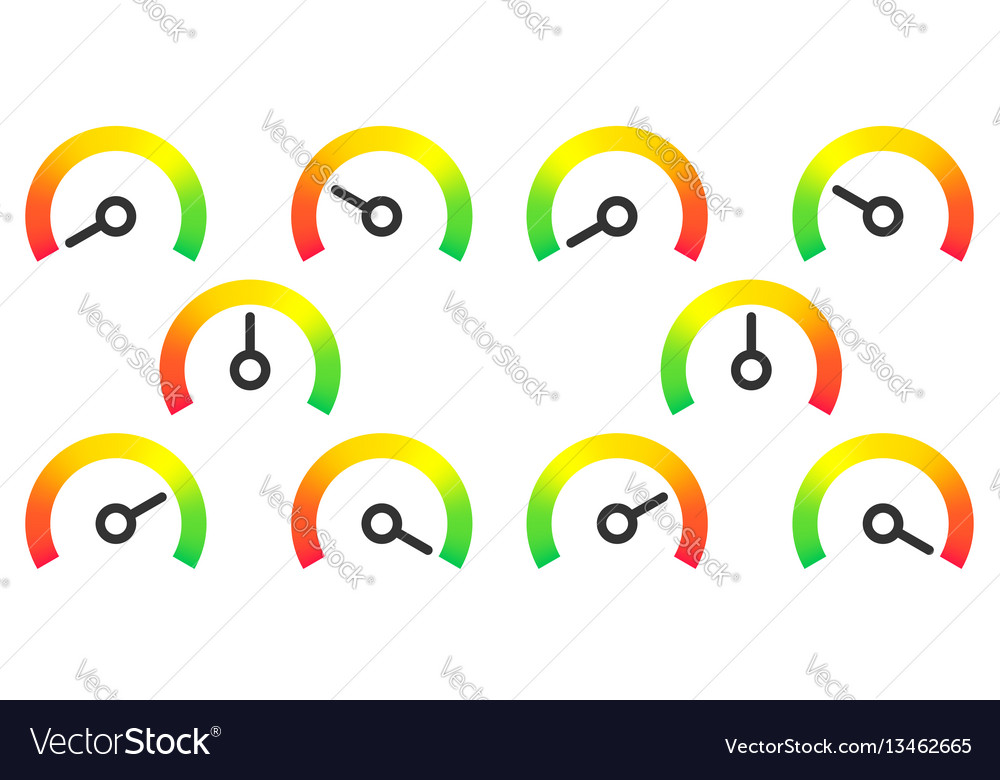 Meter signs infographic gauge element