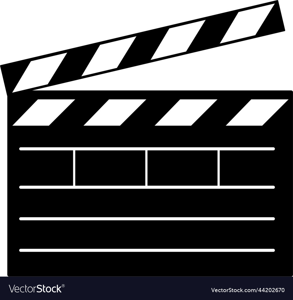 Clapperboard director film clap cinema cinema Vector Image