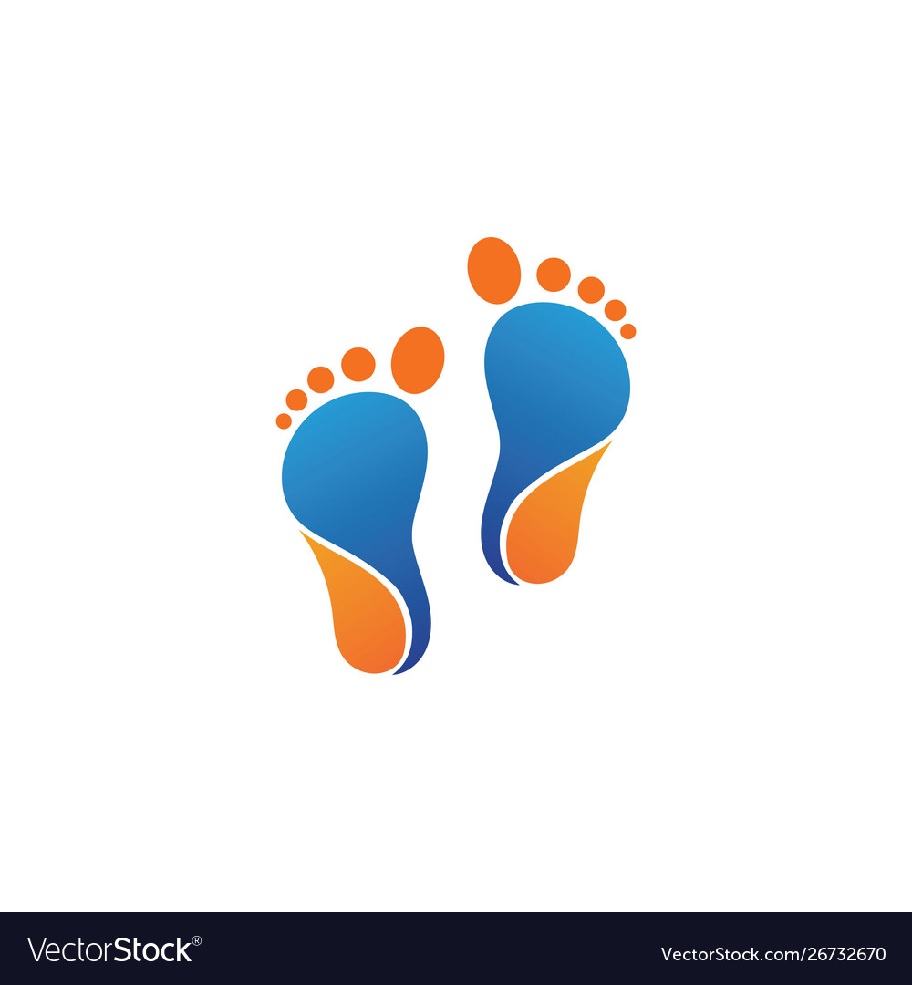 Foot therapist logo icon Royalty Free Vector Image