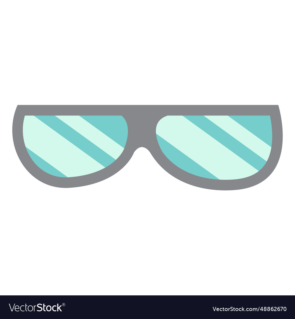 Glasses flat Royalty Free Vector Image VectorStock