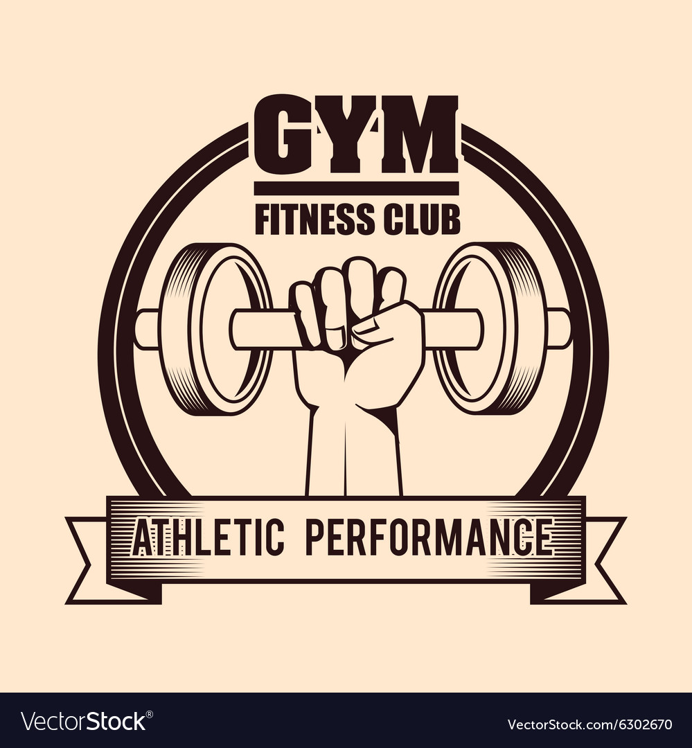 Gym and fitness lifestyle design Royalty Free Vector Image