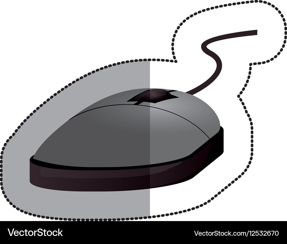 Isolated mouse device design Royalty Free Vector Image