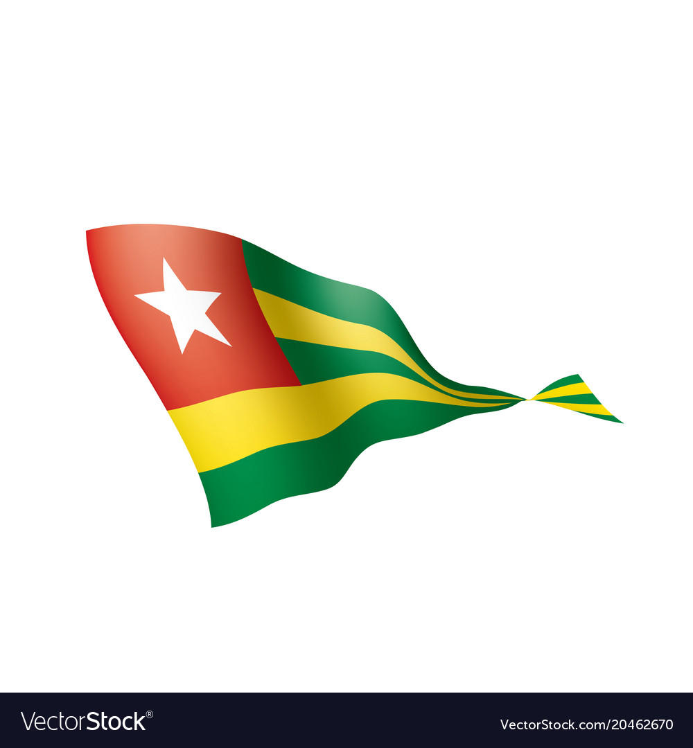 Togo flag Royalty Free Vector Image - VectorStock