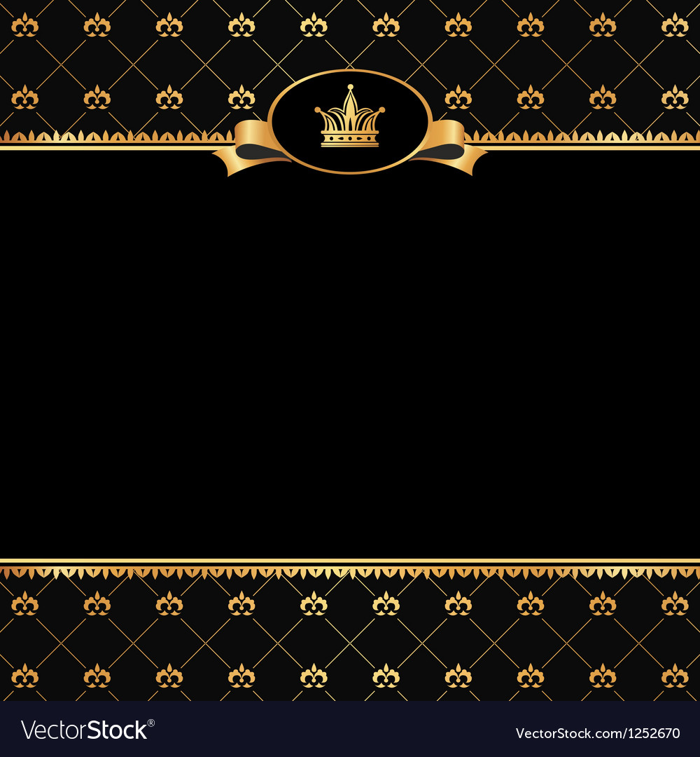 gold black background vintage frame on vector Background oceanfur23.com On Frame Gold Vintage Black Vector