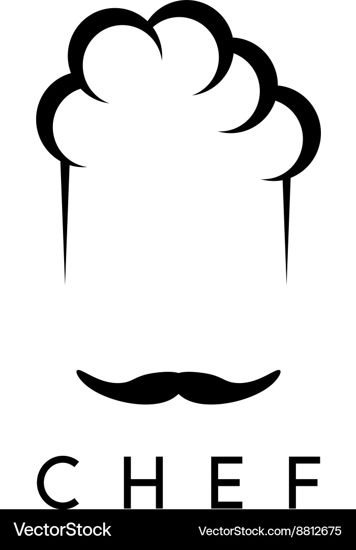 Abstract icon design template of chef Royalty Free Vector