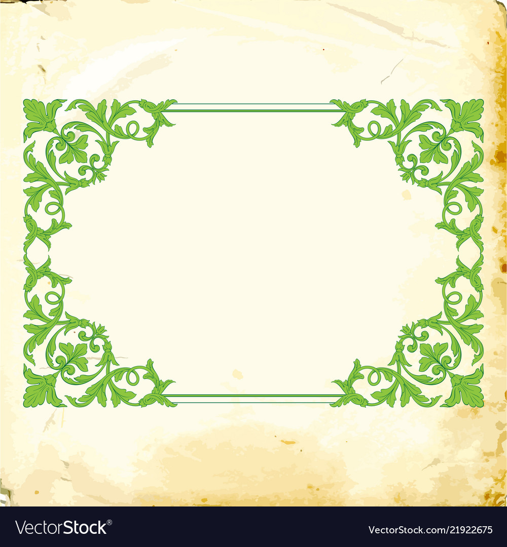 Baroque of vintage elements for design Royalty Free Vector