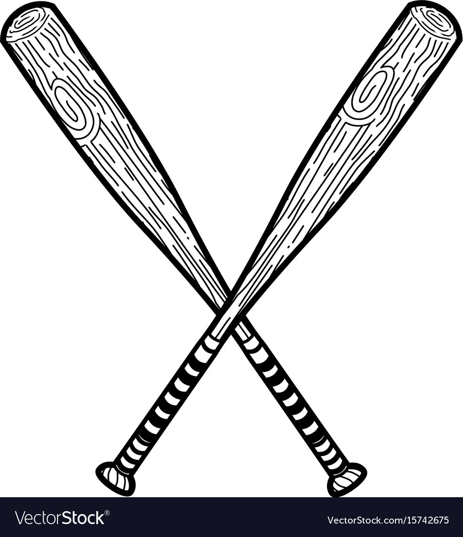 baseball bat vector