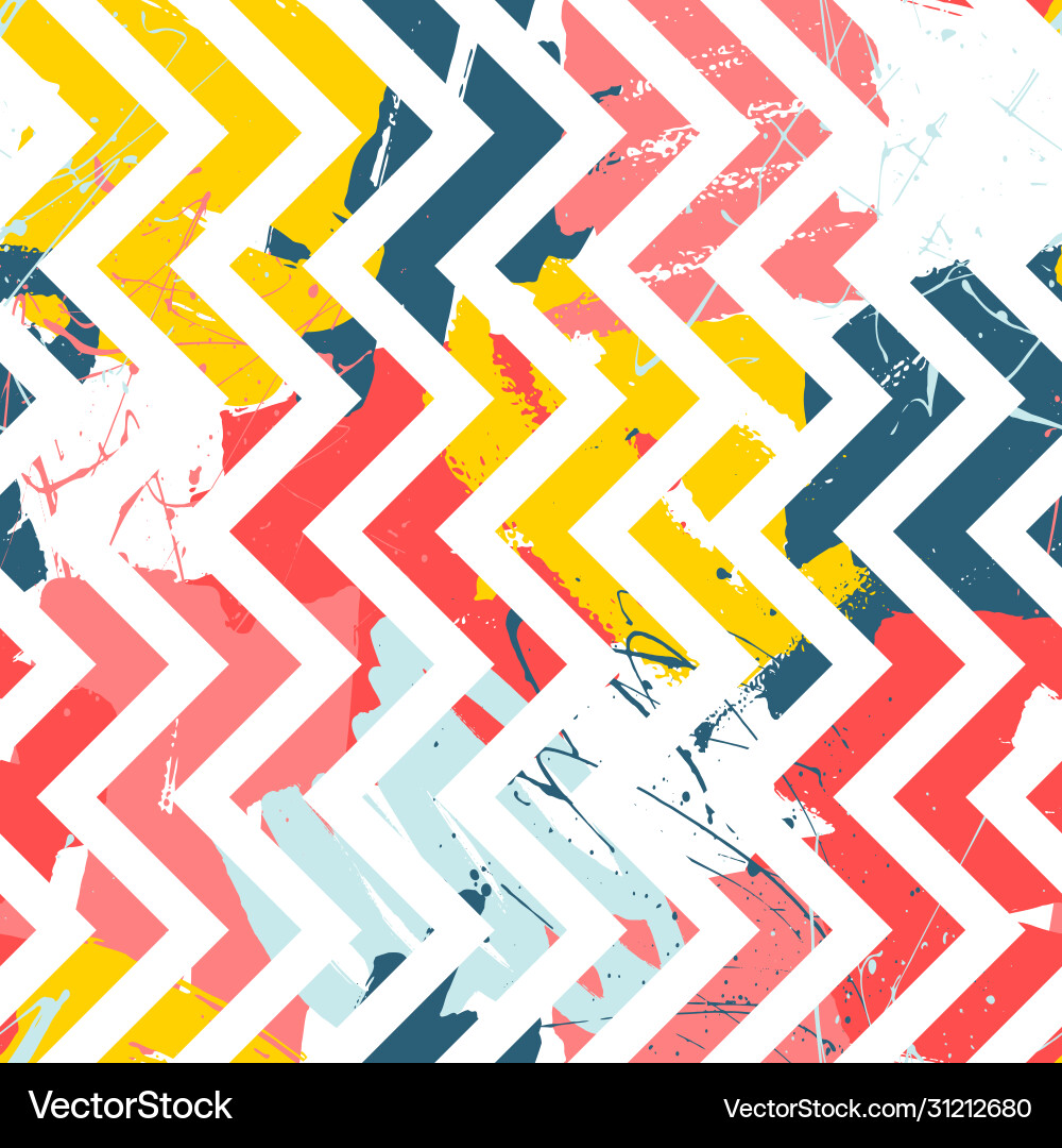 Abstract seamless pattern with hand drawn shapes Vector Image