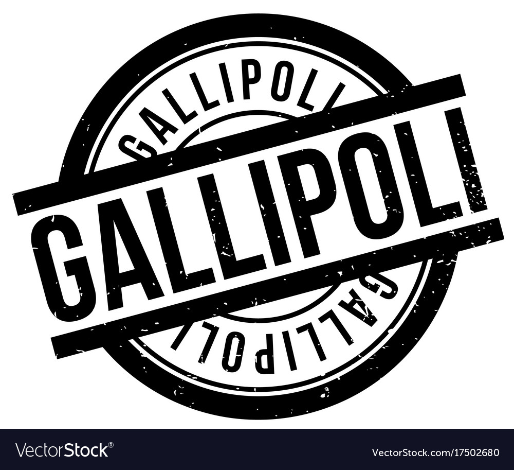 Gallipoli Gummistempel