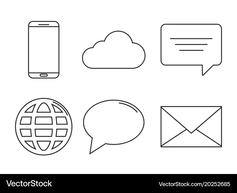Communication concept design Royalty Free Vector Image