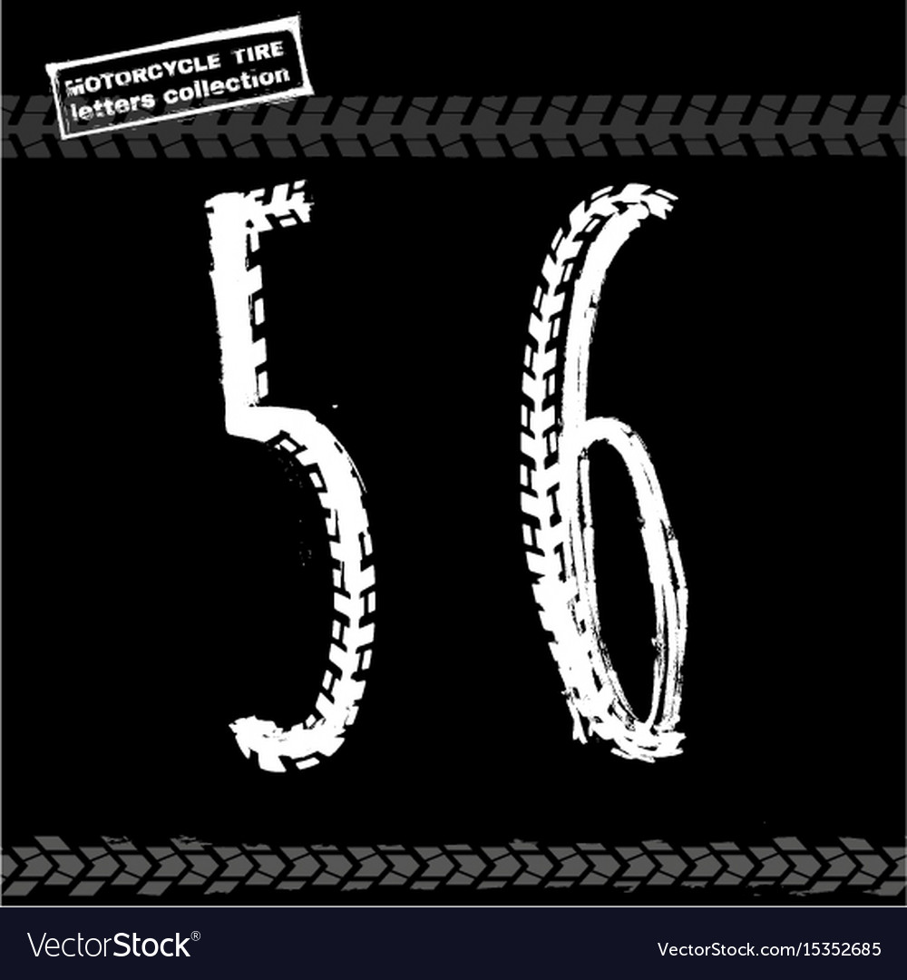 Motorcycle tire font figures-04