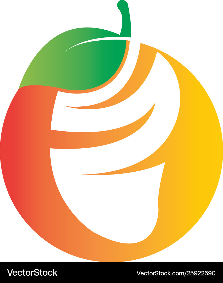 Mango icon logo Royalty Free Vector Image - VectorStock