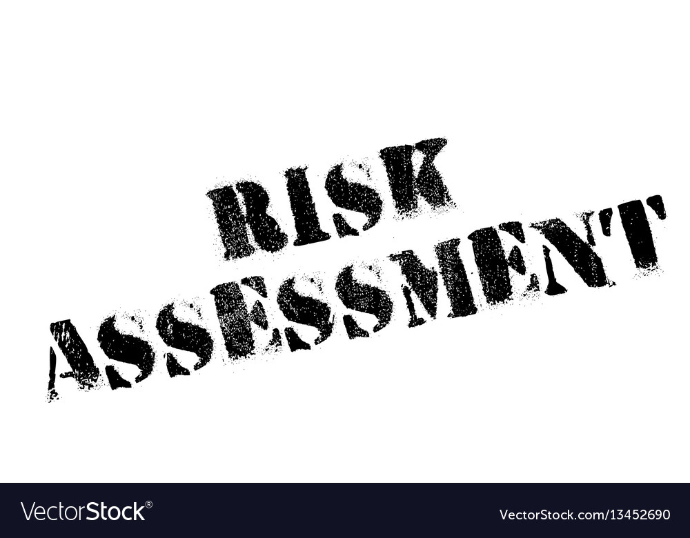 Risk Assessment Rubber Stamp Royalty Free Vector Image