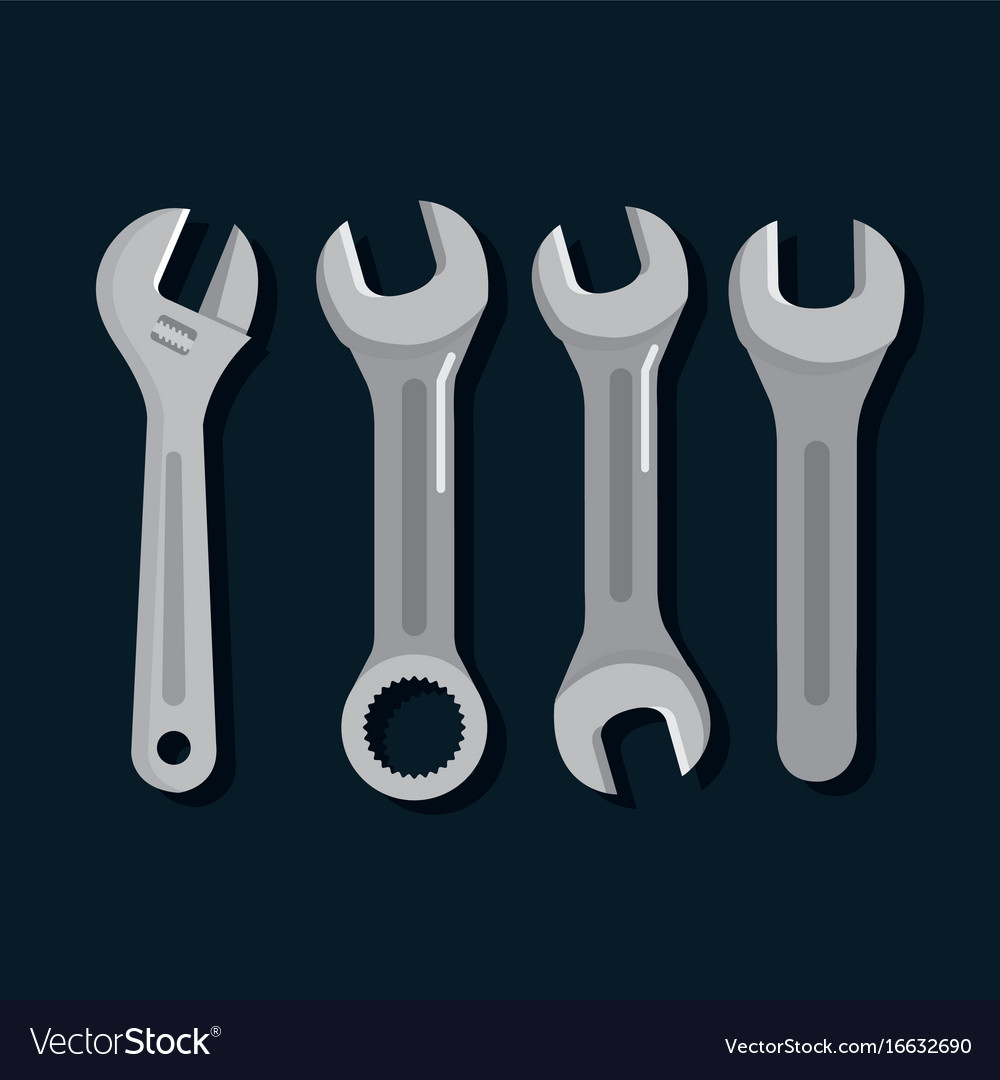 Tools repair support equipment work objects Vector Image