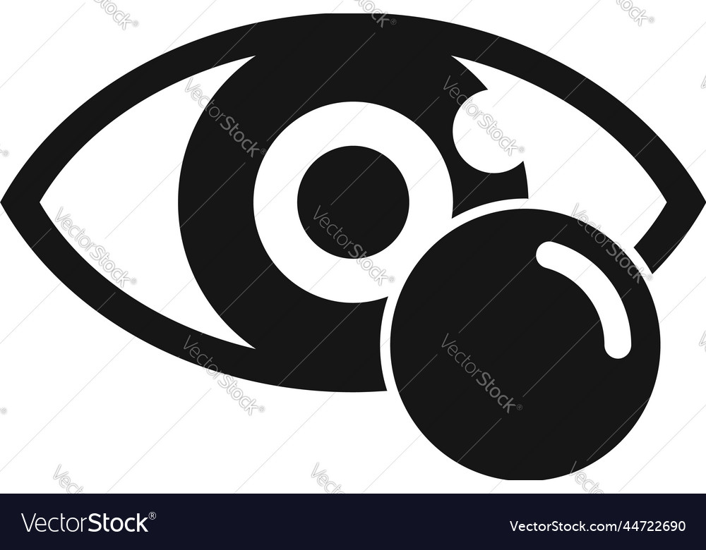 Vision Eye Icon Simple Optical Doctor Royalty Free Vector