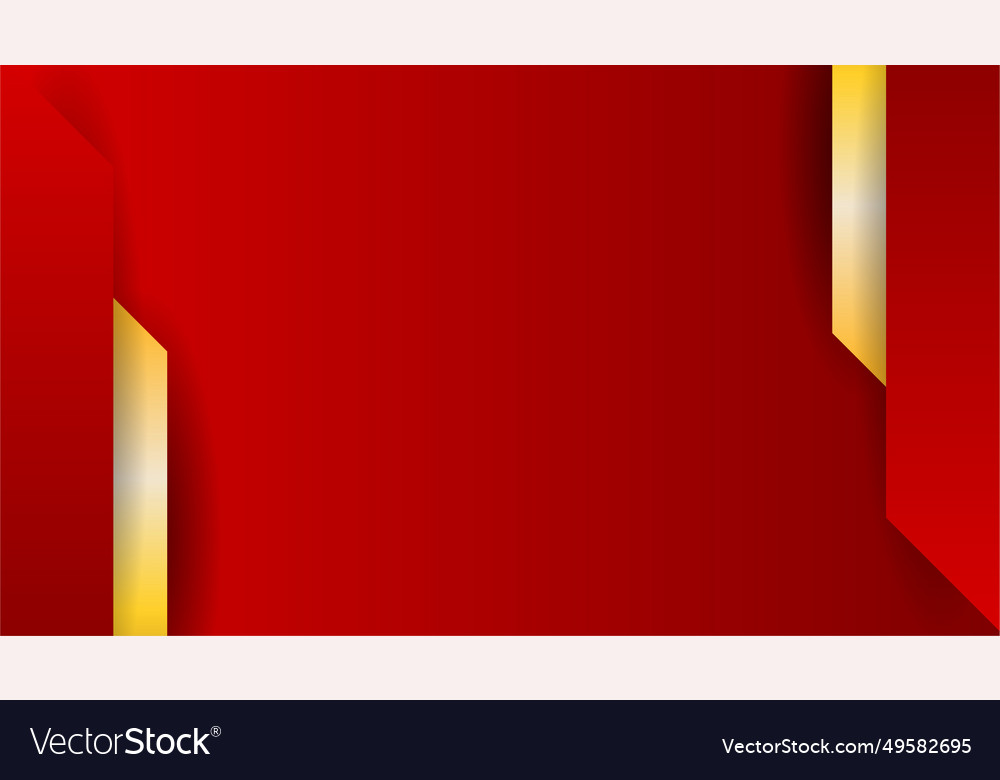 Abstract red and gold background Royalty Free Vector Image
