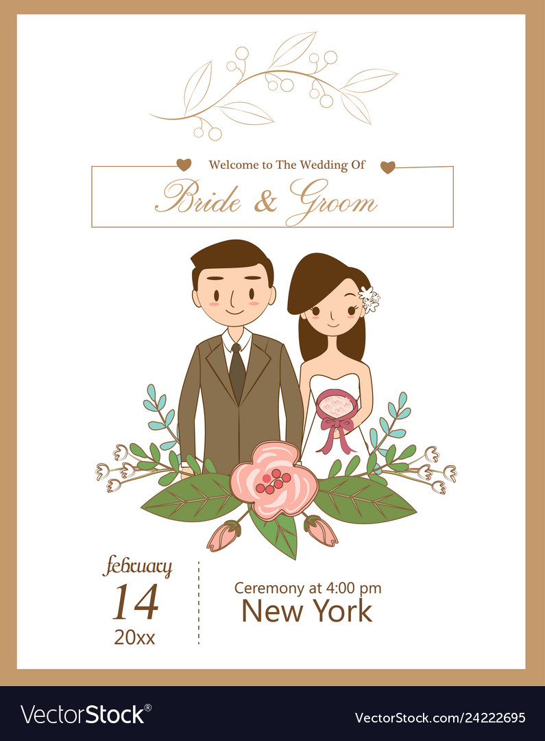 wedding invitations card Vector Image