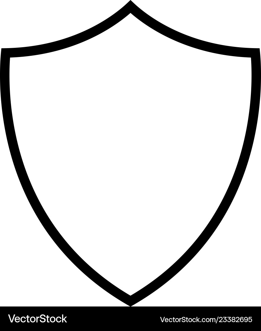 Shield icon Royalty Free Vector Image - VectorStock