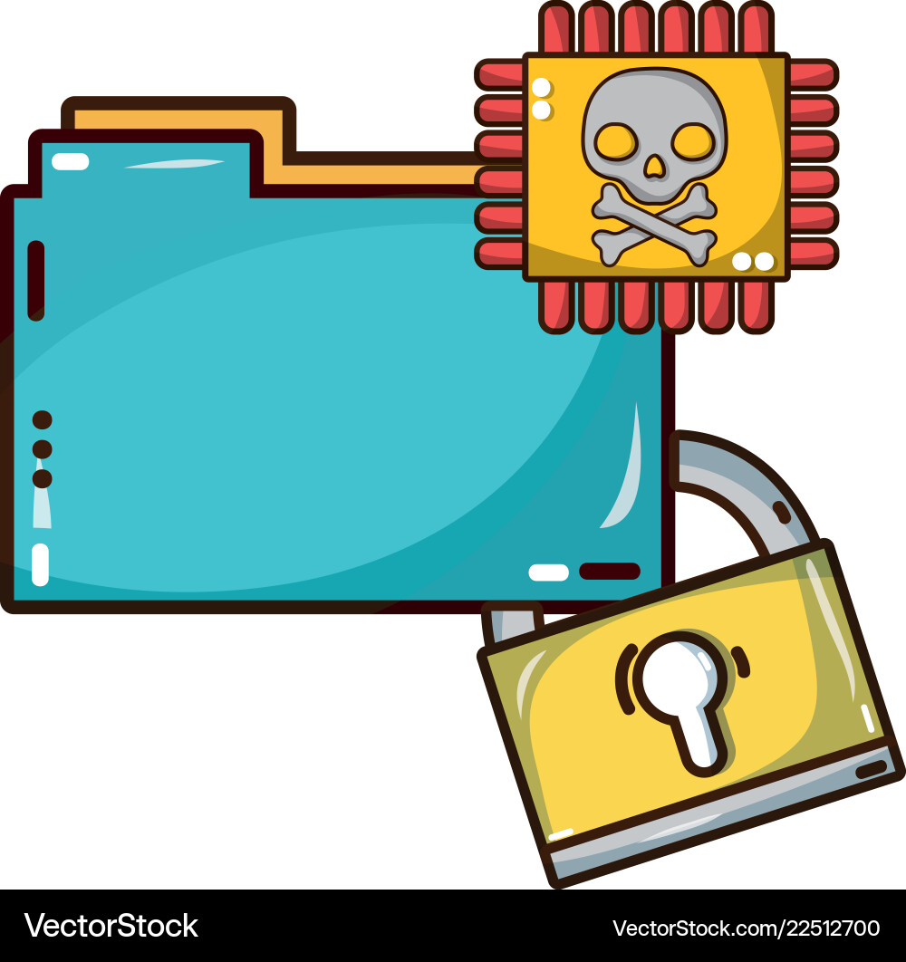 Cyber security technology Royalty Free Vector Image
