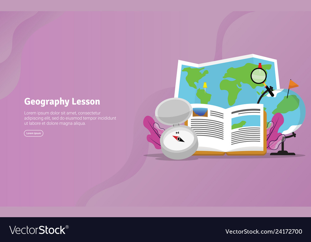 Geography lesson concept educational