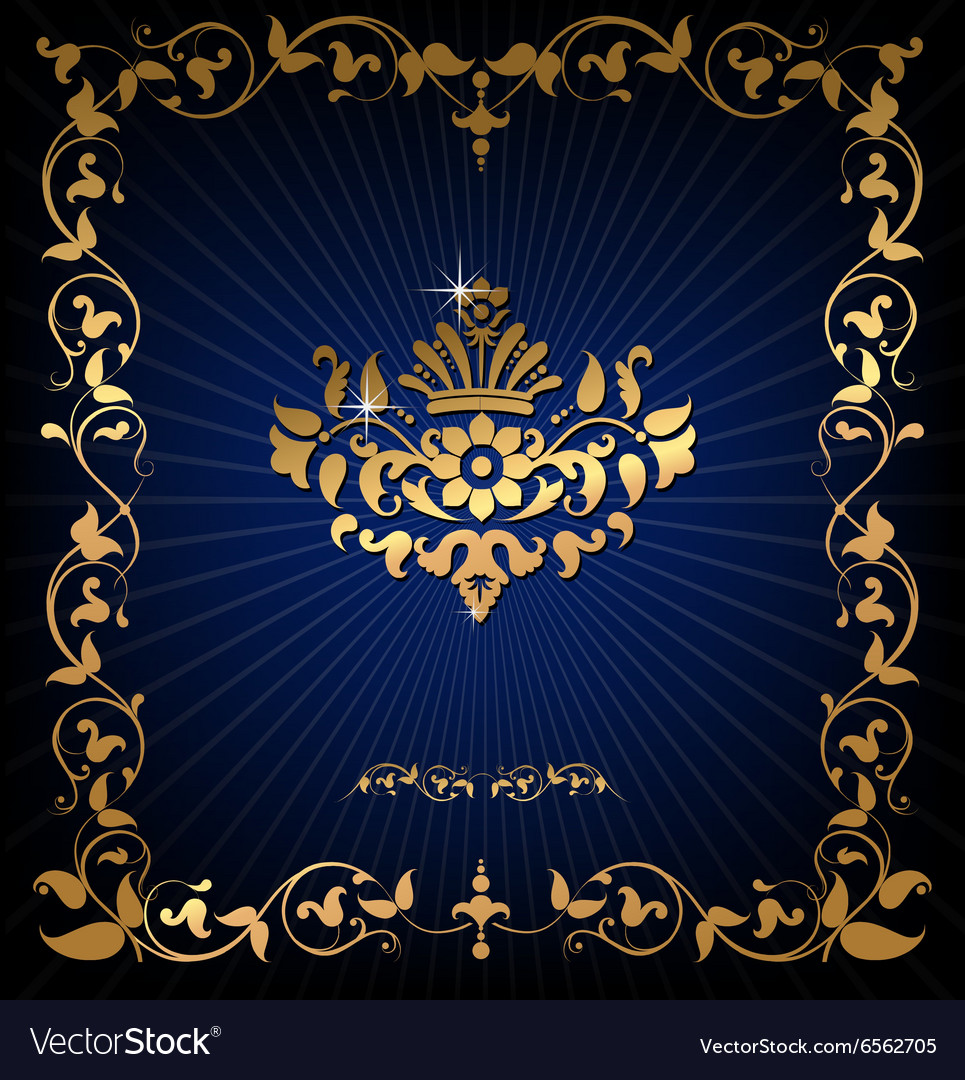 Gold pattern Royalty Free Vector Image VectorStock