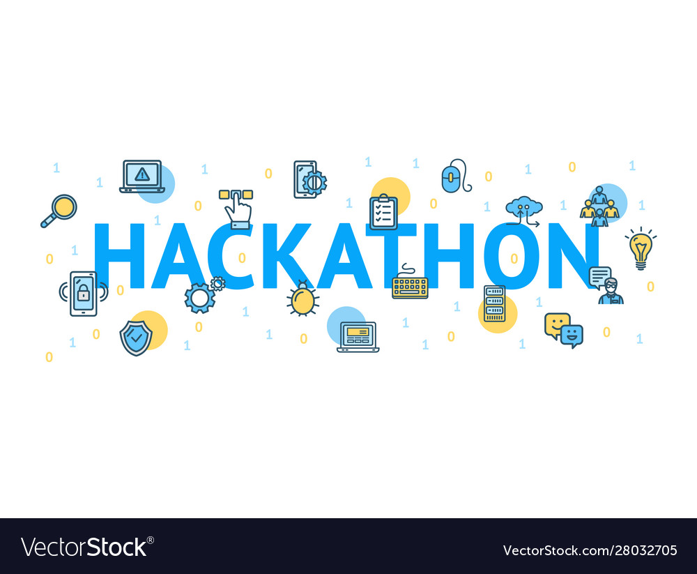 Hackathon Concept Card Poster Paper Art Design Vector Image hackathon-concept-card-poster-paper-art-design-vector-image