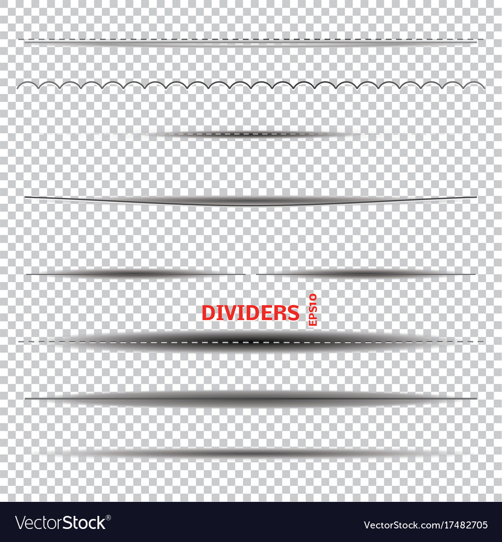 Set of dividers Royalty Free Vector Image - VectorStock