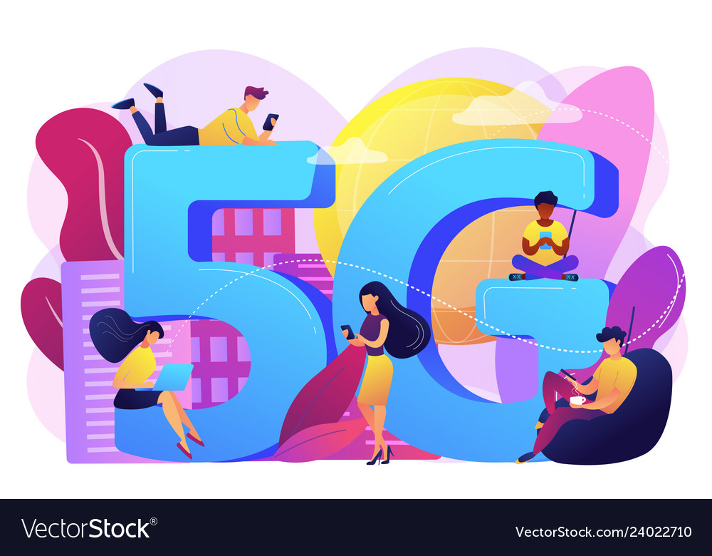 5g network concept vector image 5g network concept