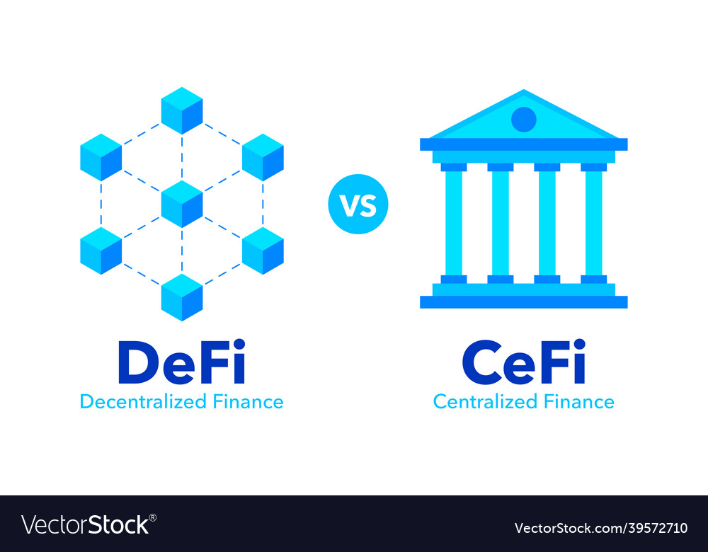 Decentralized Finance Concept Royalty Free Vector Image