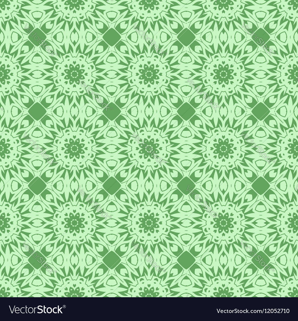 Green ornamental seamless line pattern Royalty Free Vector