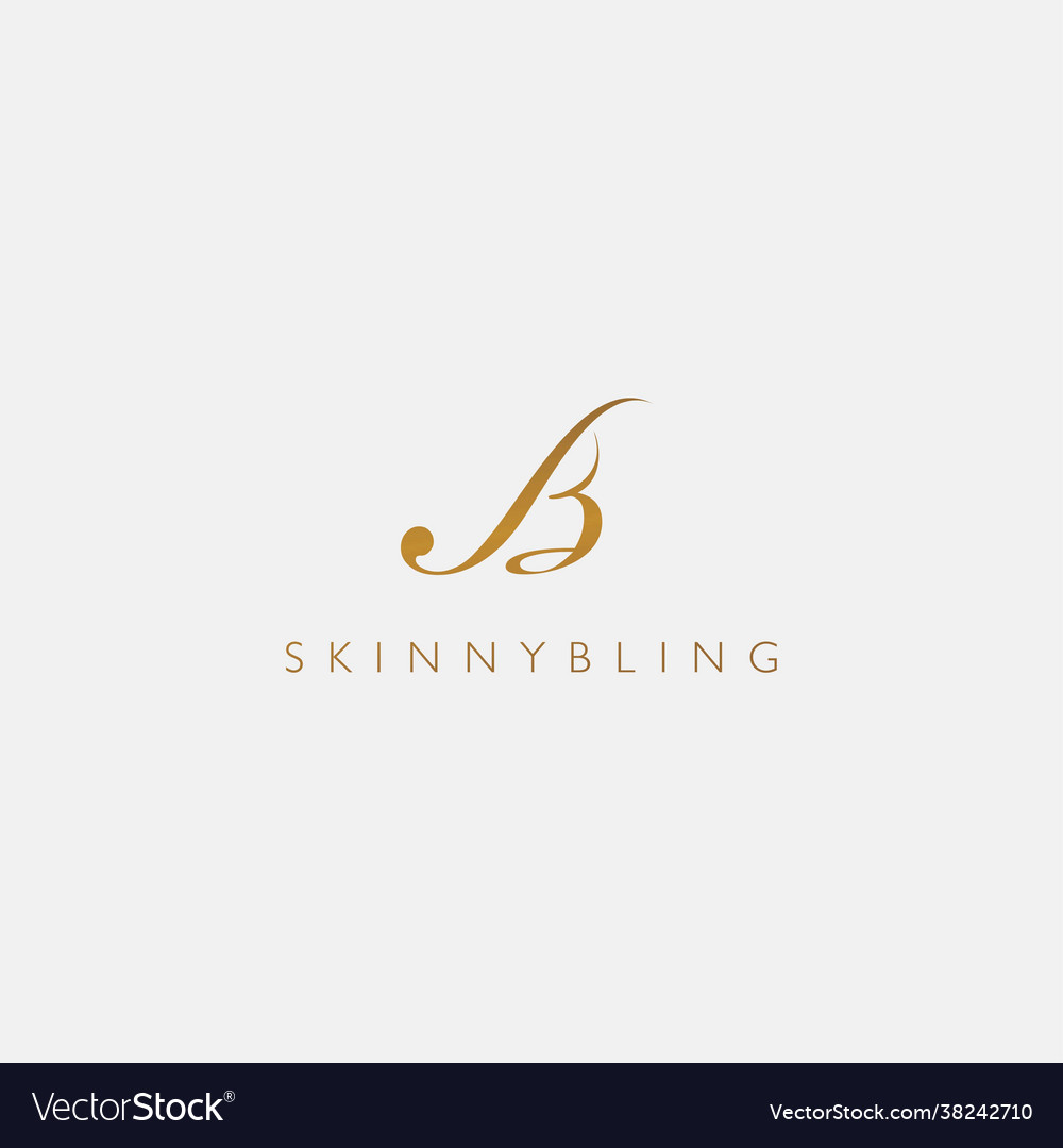 Logo with initials bs letter is modern Royalty Free Vector