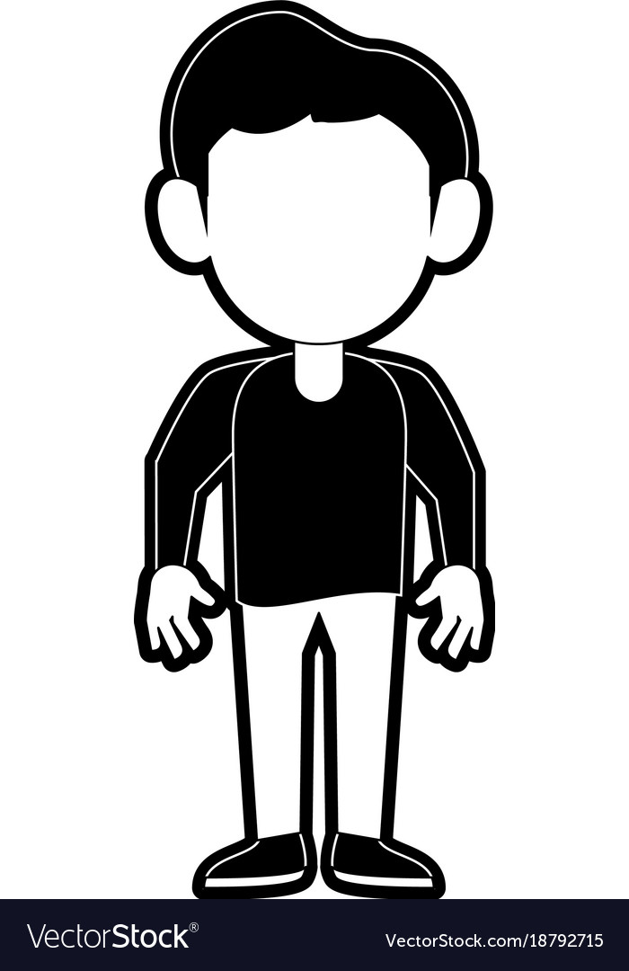 Man faceless avatar Royalty Free Vector Image - VectorStock