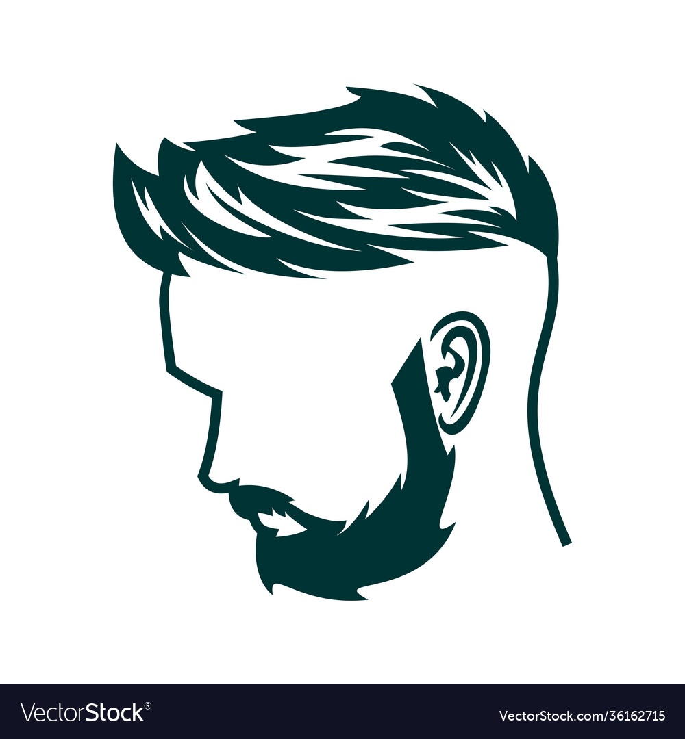 Man hairstyle Royalty Free Vector Image - VectorStock