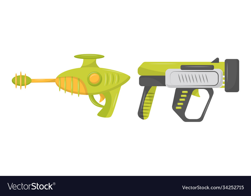 Water gun or pistol as toy for shooting Royalty Free Vector