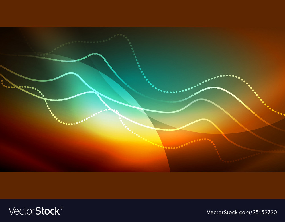 Neon wave background Royalty Free Vector Image