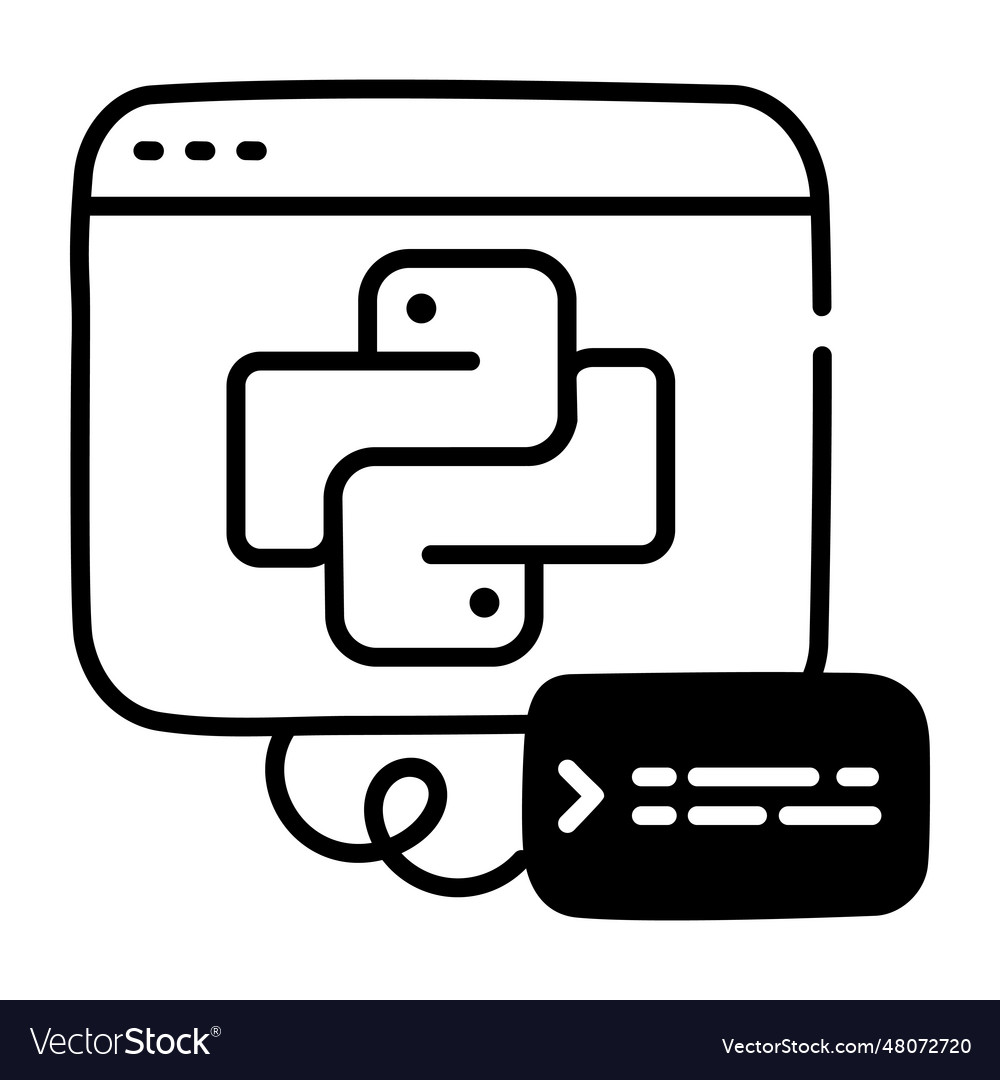 Python programming Royalty Free Vector Image - VectorStock