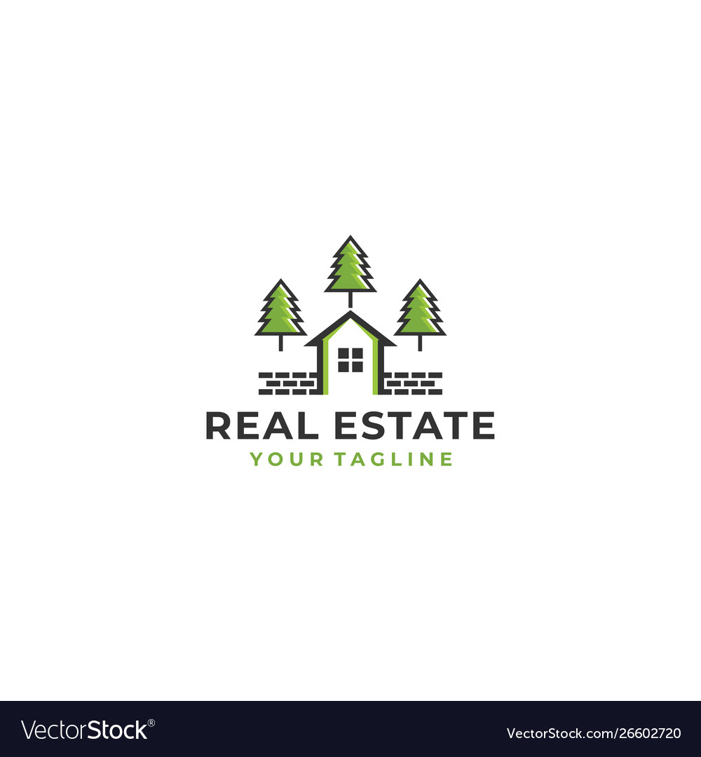 Real estate design template Royalty Free Vector Image