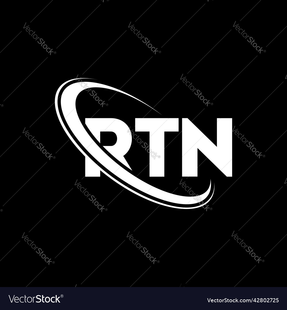 Rtn logo letter design Royalty Free Vector Image