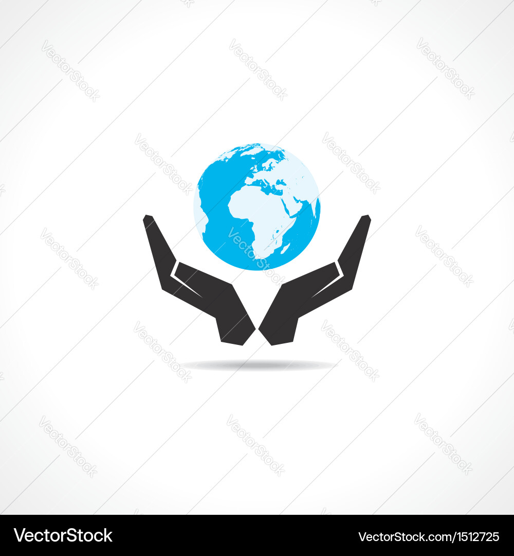 Save earth concept Royalty Free Vector Image - VectorStock