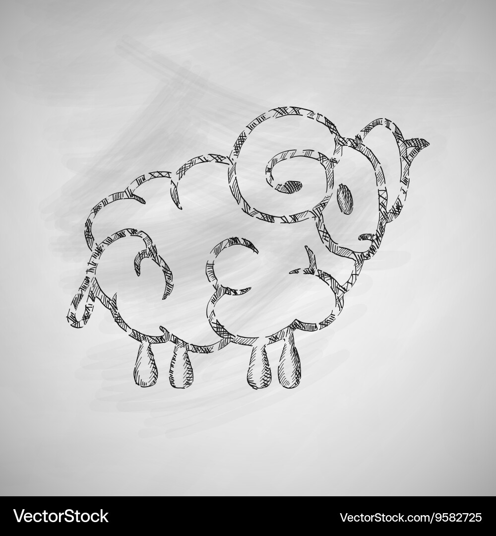 Sheep icon Royalty Free Vector Image - VectorStock