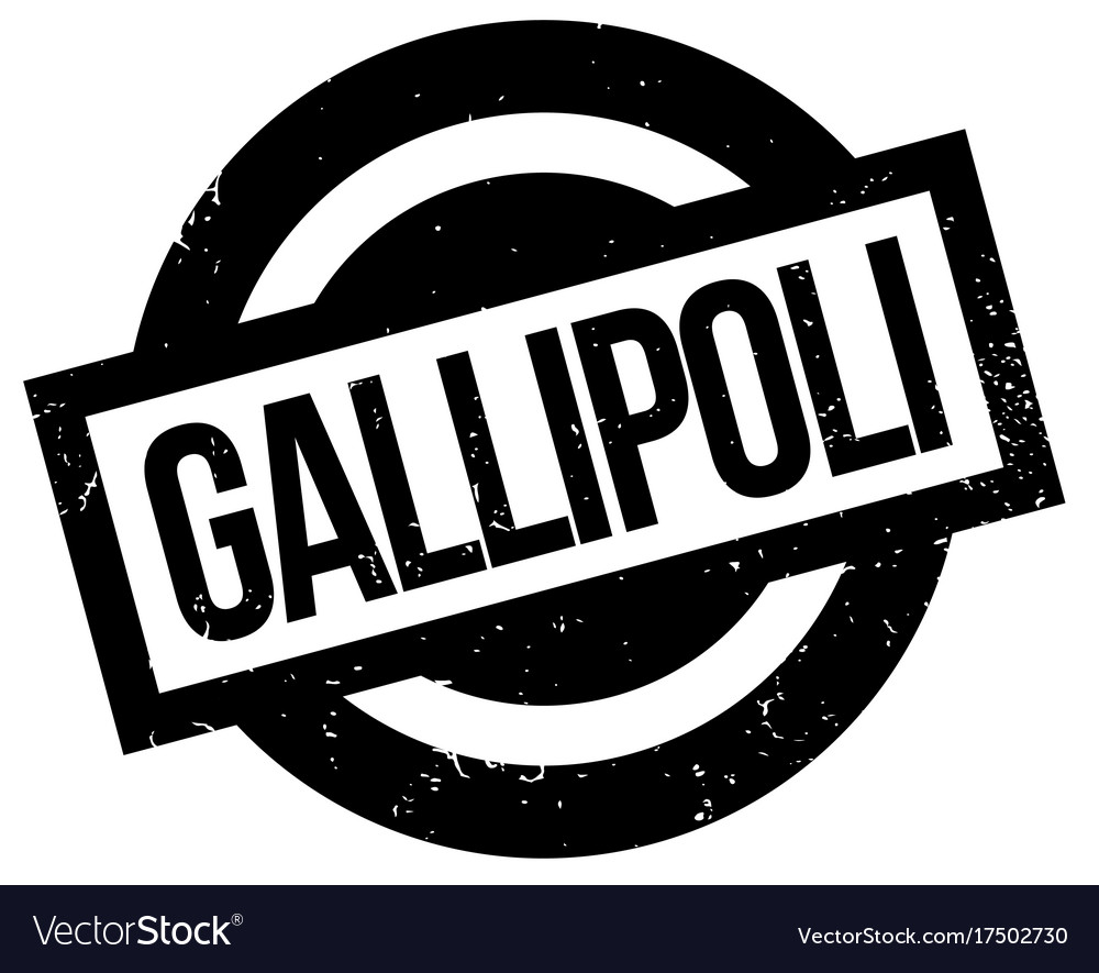 Gallipoli Gummistempel