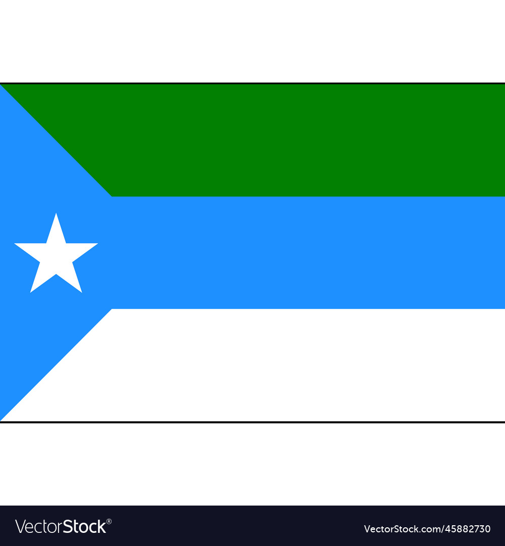 Jubaland flag Royalty Free Vector Image - VectorStock