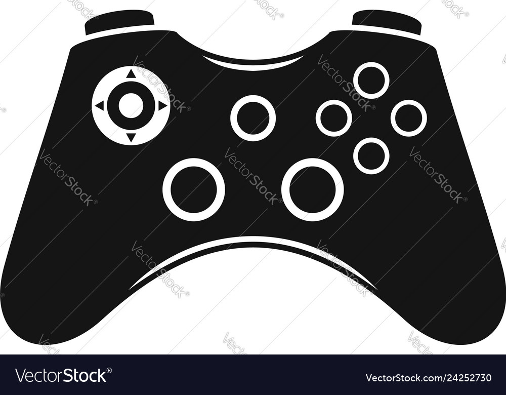 Online game play control console Royalty Free Vector Image