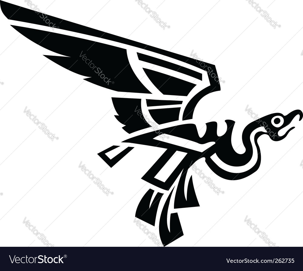 Aztec bird Royalty Free Vector Image - VectorStock