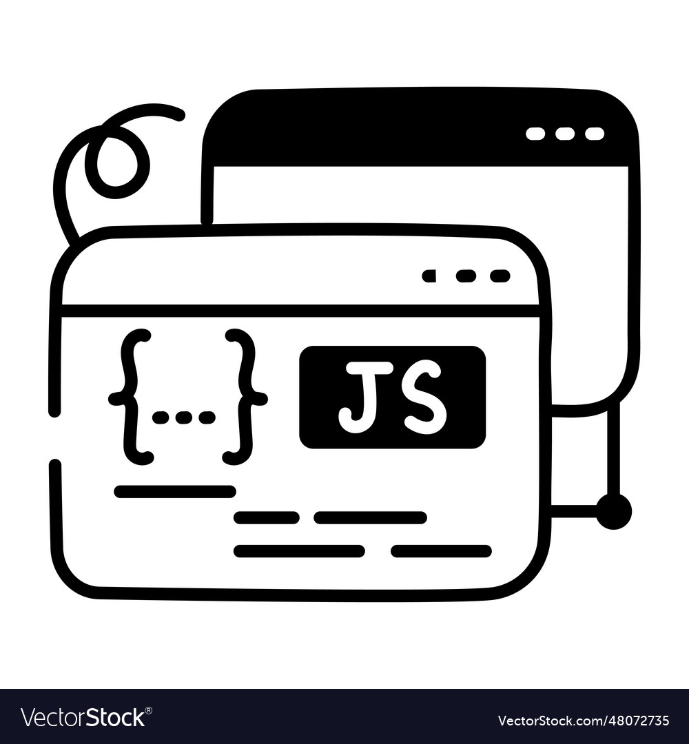 Js coding Royalty Free Vector Image - VectorStock