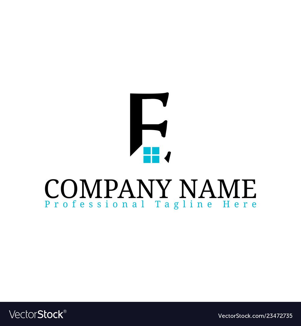 Real estate initial letter e logo design template Vector Image