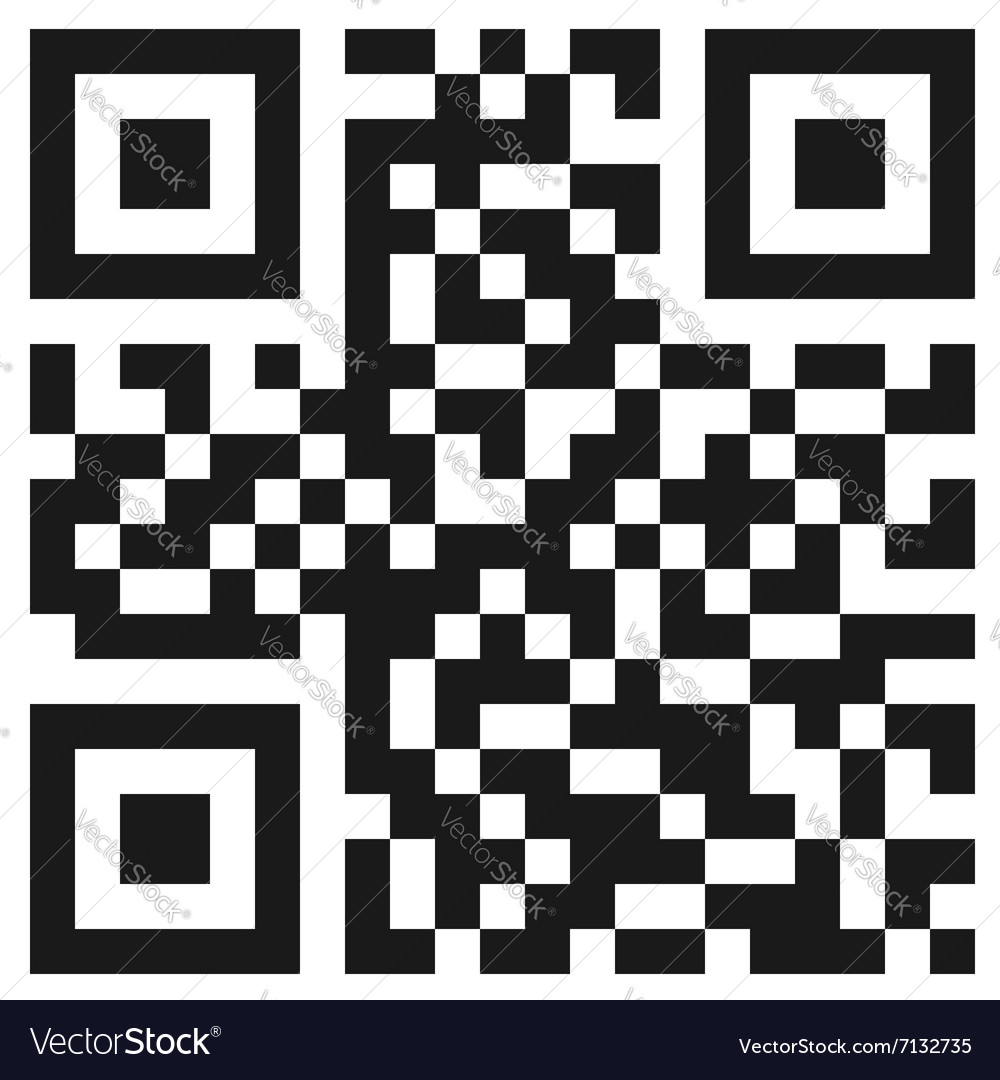 Simple qr code Royalty Free Vector Image - VectorStock